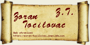 Zoran Točilovac vizit kartica